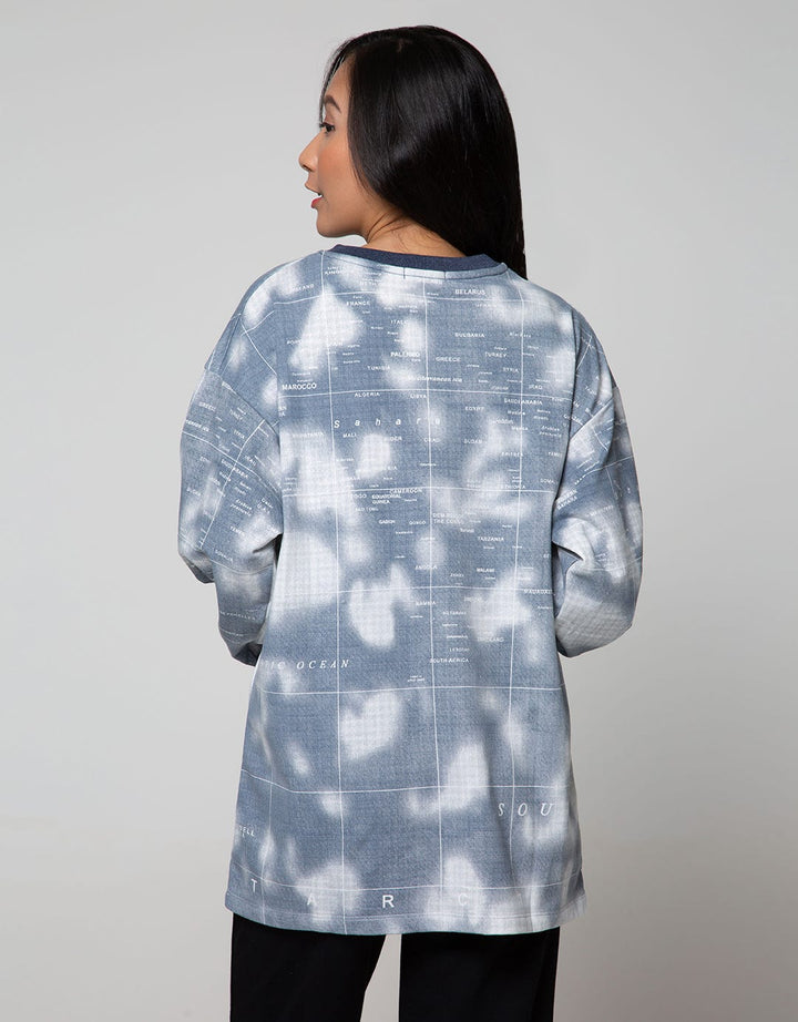 Nevada Sweatshirt World Map
