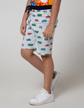 Little M Short Pants Knit Rubber Fullprint Car