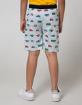 Little M Short Pants Knit Rubber Fullprint Car