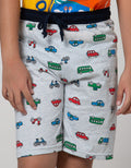 Little M Short Pants Knit Rubber Fullprint Car