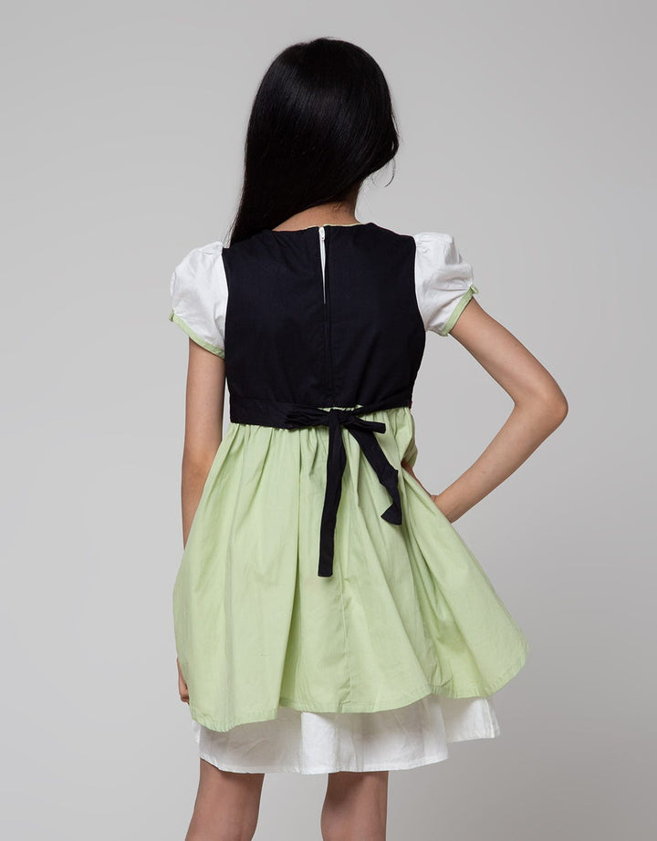 Donita Big Patch Flower Dress Casual