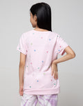 Nevada Short Sleeve T-Shirt Twist Bottom Print Weekending