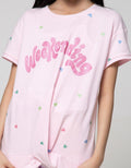 Nevada Short Sleeve T-Shirt Twist Bottom Print Weekending