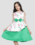 Donita Flower Print Dress for Girls