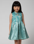 Donita Ribbon Neck Dress Party Anak Perempuan