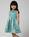 Donita Ribbon Neck Dress Party Anak Perempuan