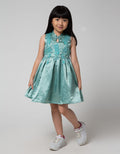 Donita Ribbon Neck Dress Party Anak Perempuan