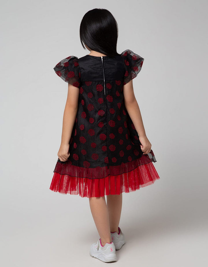 Donita Layer Lace Party Dress Anak Perempuan