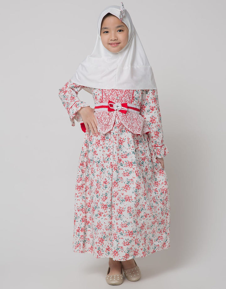 Donita Casual Muslim Dress with Print Motif