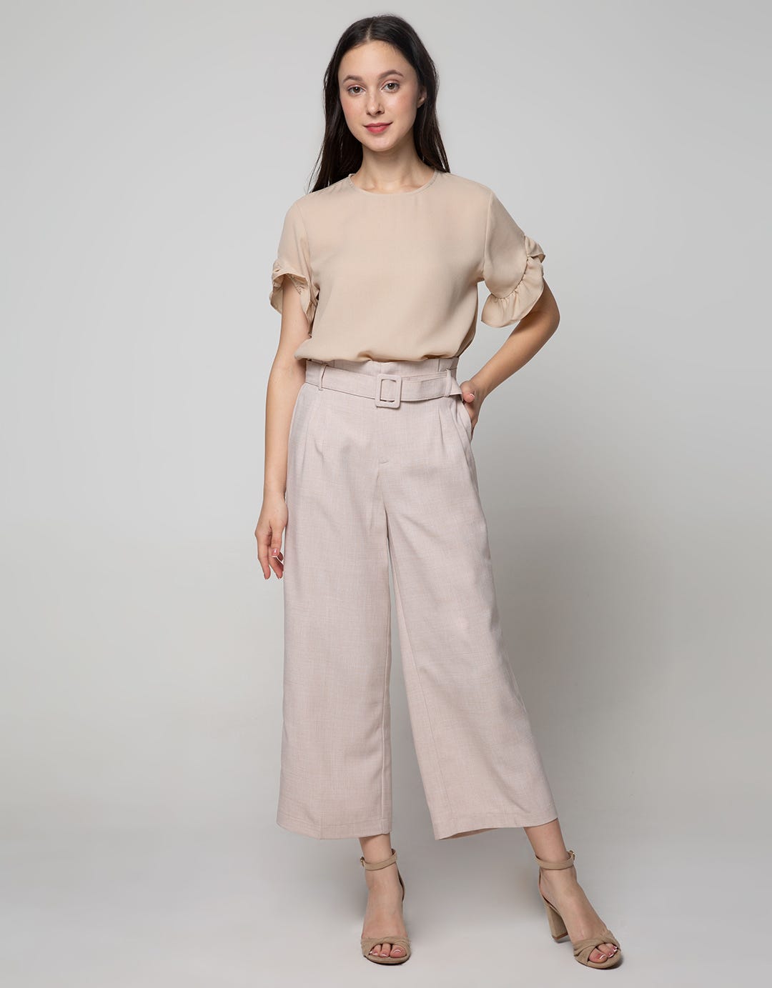 Connexion Ankle Pants Plz Hi Waist With Buckle