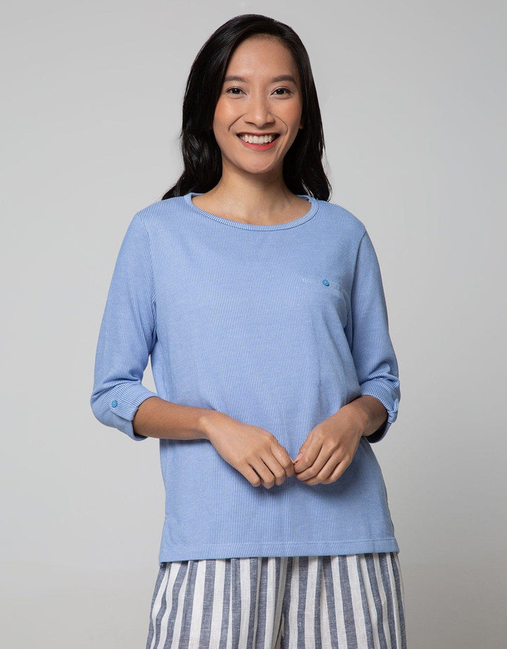 Connexion Long Sleeve T-Shirt Vertikal Stripe