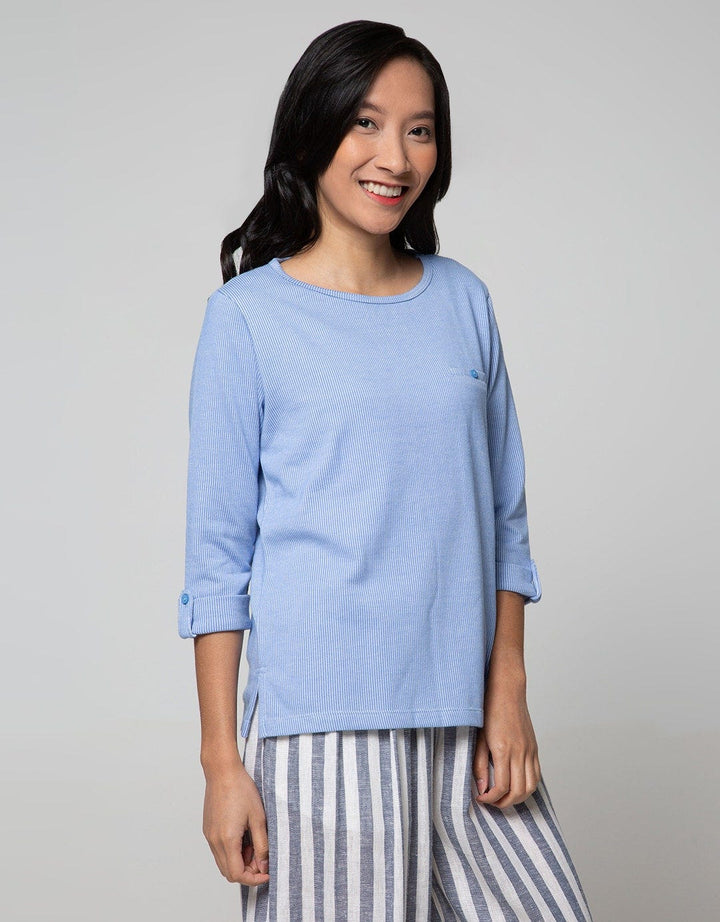 Connexion Long Sleeve T-Shirt Vertikal Stripe