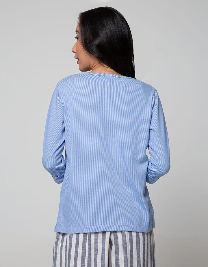 Connexion Long Sleeve T-Shirt Vertikal Stripe
