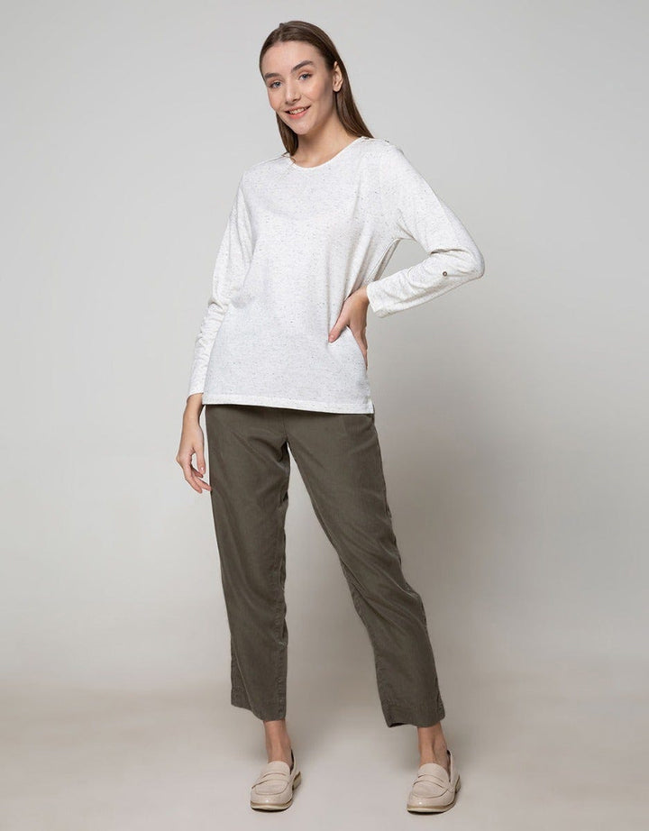 Connexion Long Sleeve T-Shirt Dot Shoulder Buttons