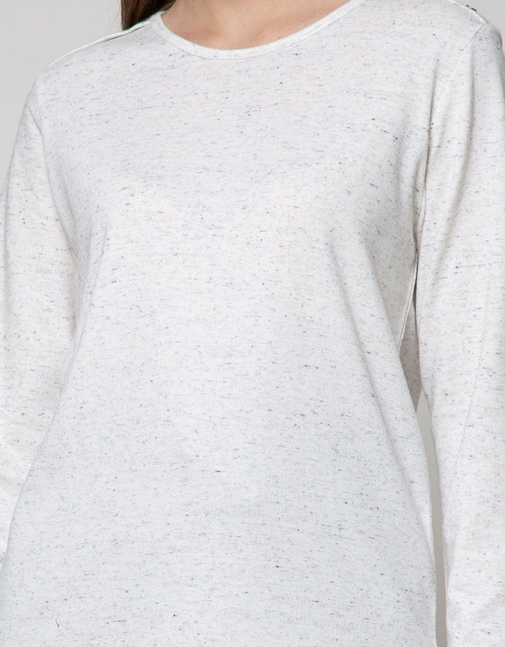 Connexion Long Sleeve T-Shirt Dot Shoulder Buttons