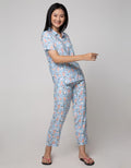 Nevada Short Sleeve Pajama Pants Smiley Owl