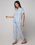 Nevada Short Sleeve Pajama Pants Smiley Owl