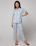 Nevada Short Sleeve Pajama Pants Smiley Owl