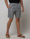 BOXER WOVEN URBAN CHK 3 - LONG - POCKET CBWCK3P:BLACK:L:CHECKS:BOXER