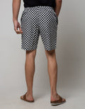 BOXER WOVEN URBAN CHK 3 - LONG - POCKET CBWCK3P:BLACK:L:CHECKS:BOXER