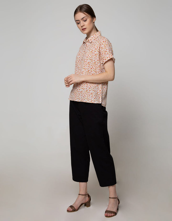 Connexion Short Sleeve Shirt Vrsc Print Abstract