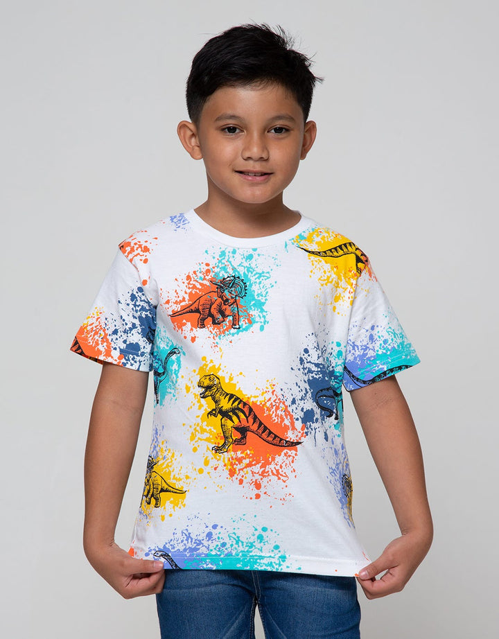 Little M Short Sleeve T-Shirt Splash Dino