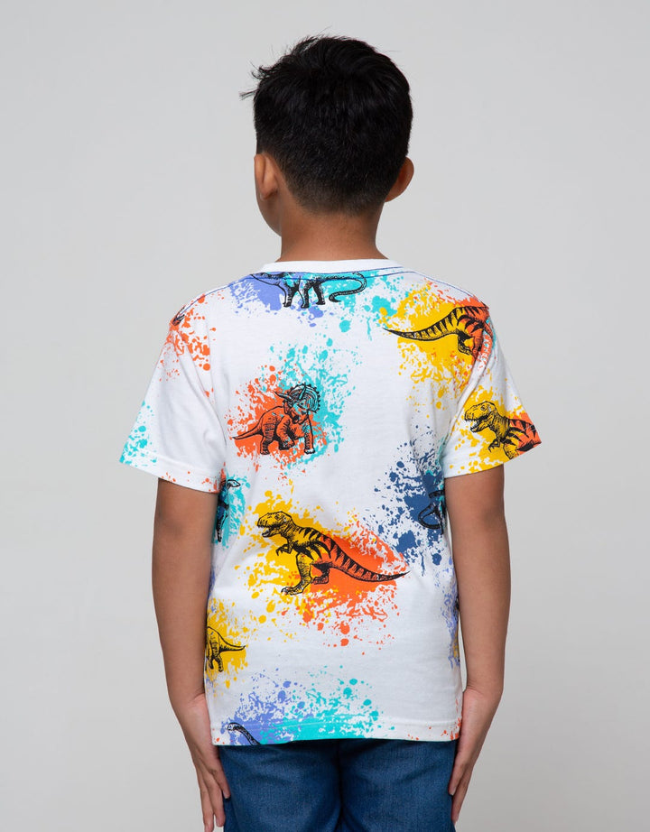 Little M Short Sleeve T-Shirt Splash Dino