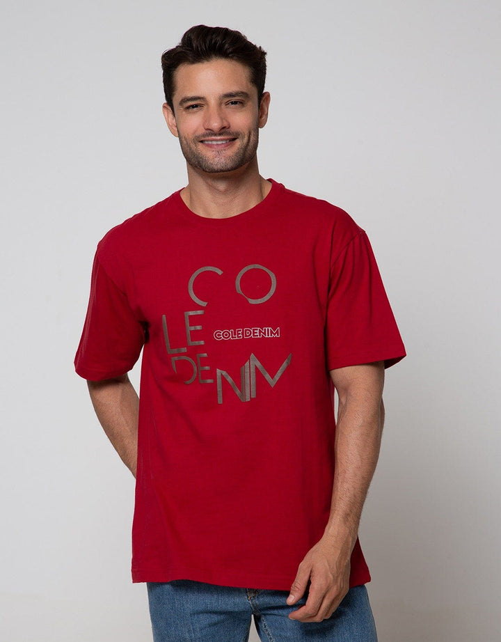 Cole Short Sleeve T-Shirt Print Cole Denim Typography