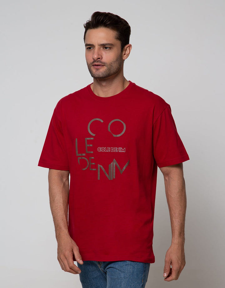 Cole Short Sleeve T-Shirt Print Cole Denim Typography