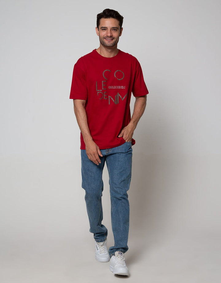 Cole Short Sleeve T-Shirt Print Cole Denim Typography