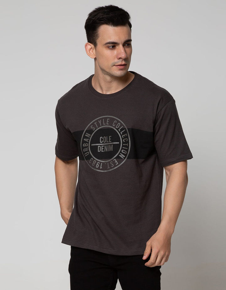 Cole Short Sleeve T-Shirt Print Dada Print Embossed Tonal Body