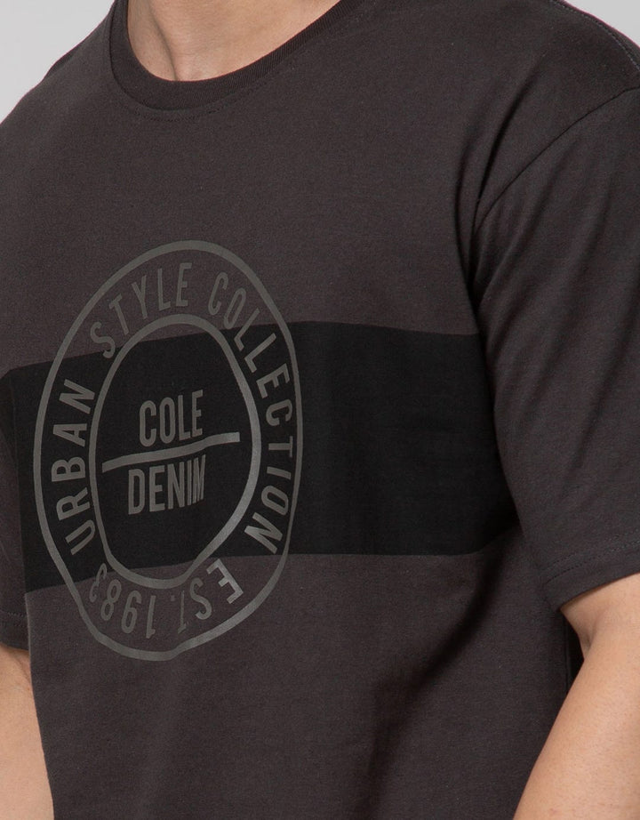 Cole Short Sleeve T-Shirt Print Dada Print Embossed Tonal Body