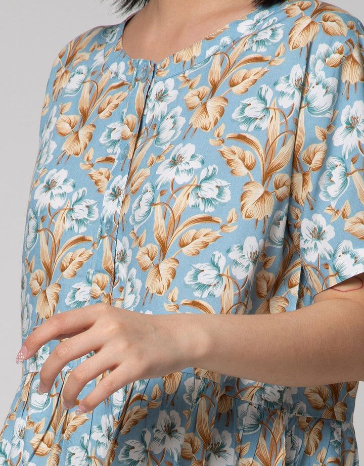 St. Yves Short Sleeve Pyjama Capri White Azalea