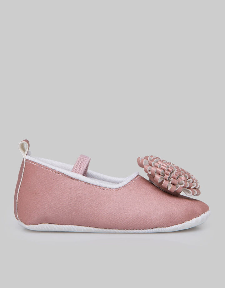 Pipiniko Mary Jane Shoes Pompom Flower