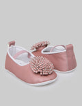 Pipiniko Mary Jane Shoes Pompom Flower