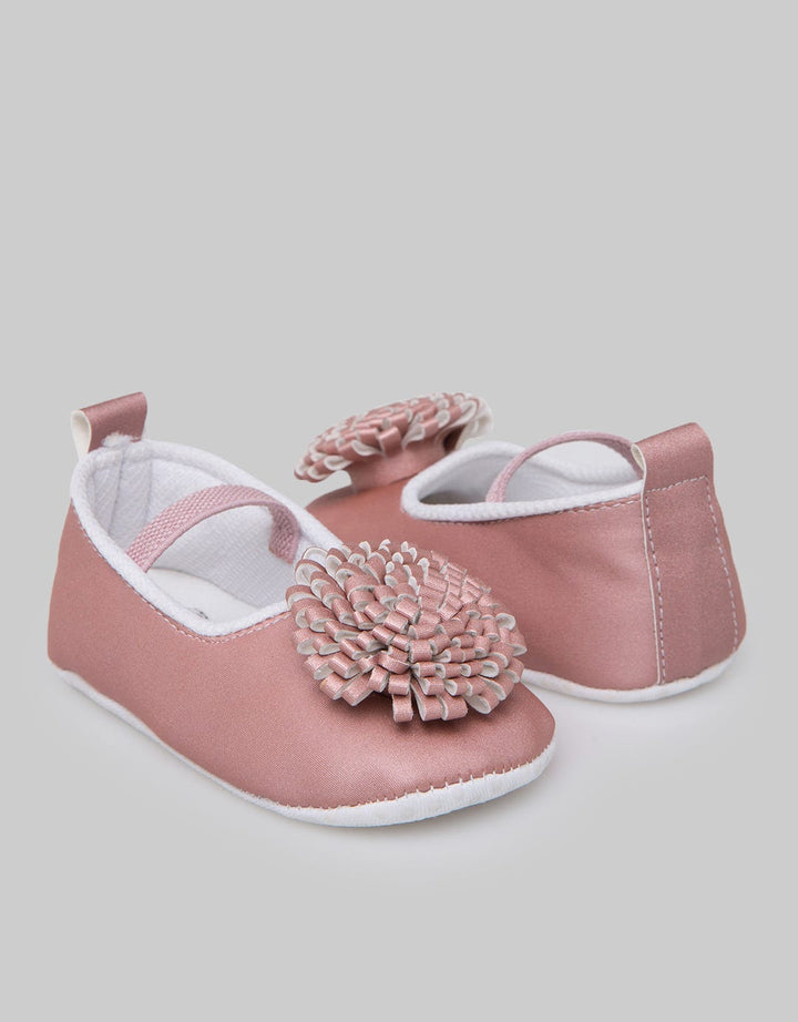 Pipiniko Mary Jane Shoes Pompom Flower