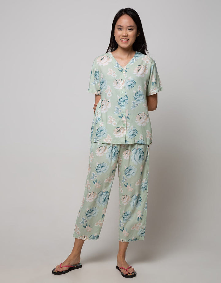 St. Yves Short Sleeve Pyjama Pants Soft Rose