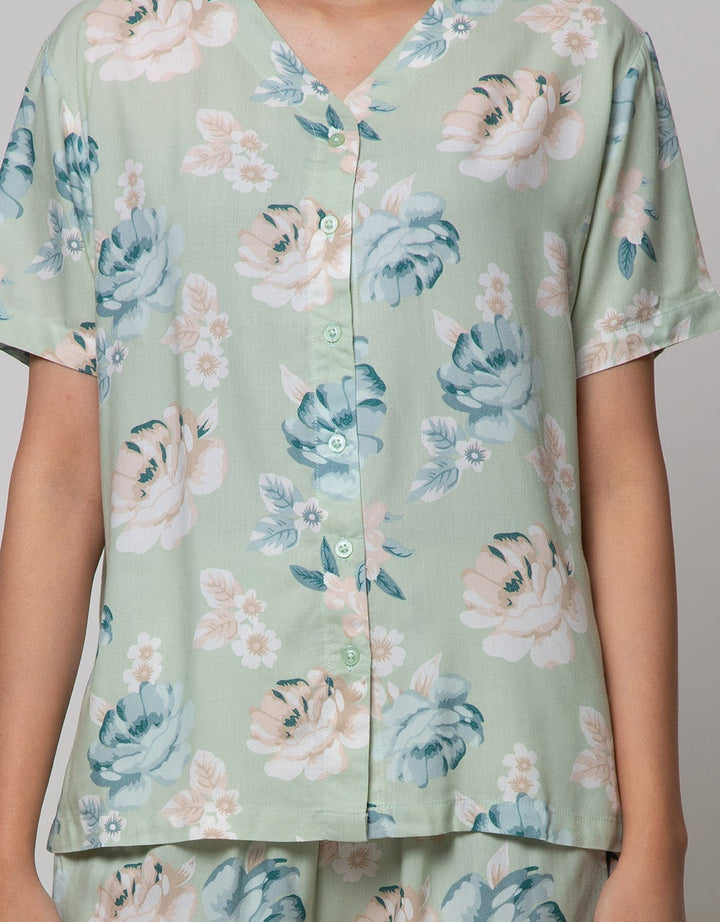 St. Yves Short Sleeve Pyjama Pants Soft Rose