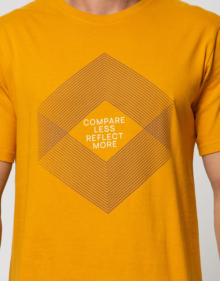 T Zone Short Sleeve T-Shirt Print Statement Typography Reflect More