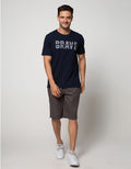 T Zone Short Sleeve T-Shirt Print Statement Typography Brave