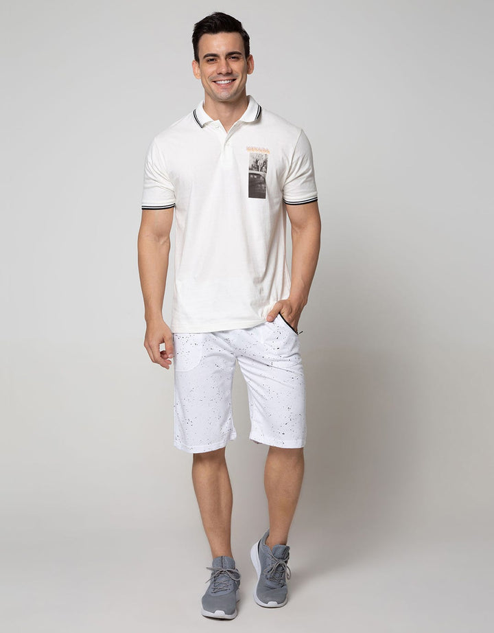Nevada Short Pants Knit Fashion Splash Print