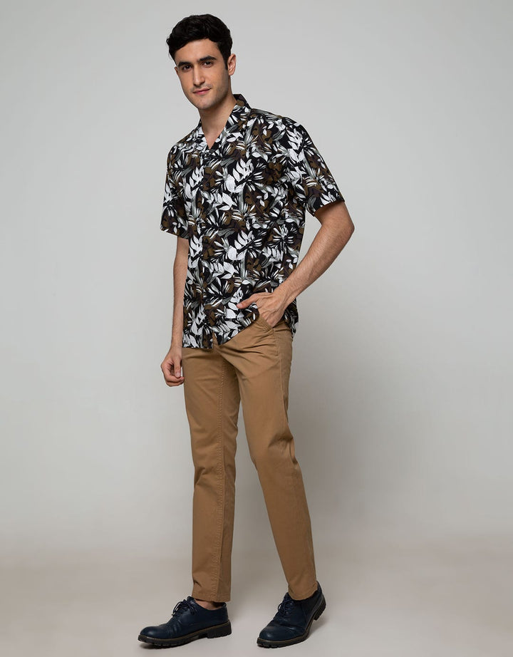 Scotch Kemeja Pria Pendek Kemeja Hawai Polpin