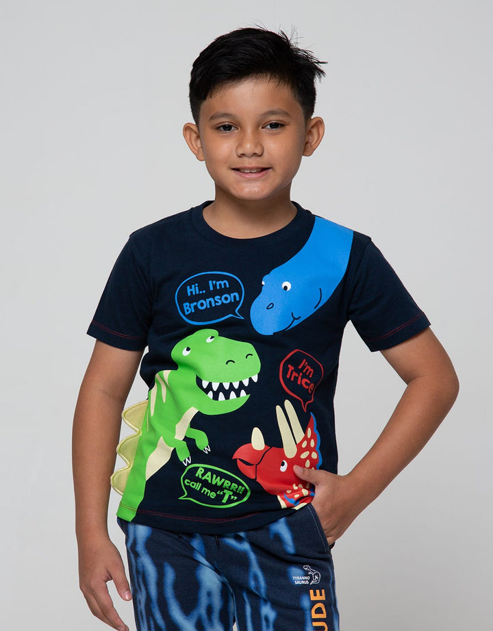 Little M Short Sleeve T-Shirt Dino Cucuk