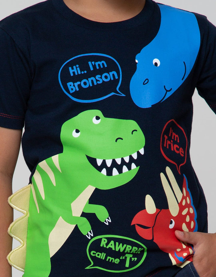 Little M Short Sleeve T-Shirt Dino Cucuk