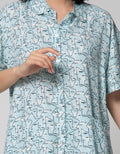 Nevada Short Sleeve Pyjama Capri Karakter Face