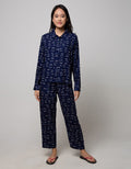 Nevada Long Sleeve Pyjama Pants Fishy Cat