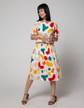 Nevada Short Sleeve Midi Dress Shape Line