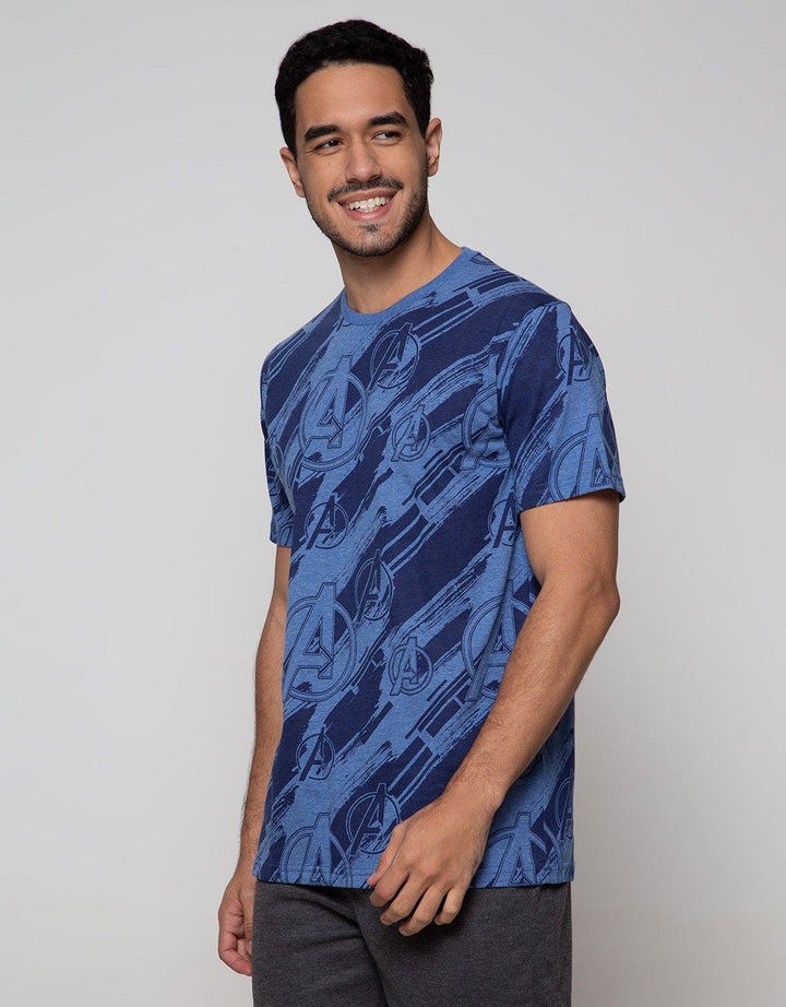 Marvel Avengers T-Shirt All Over Print Logo