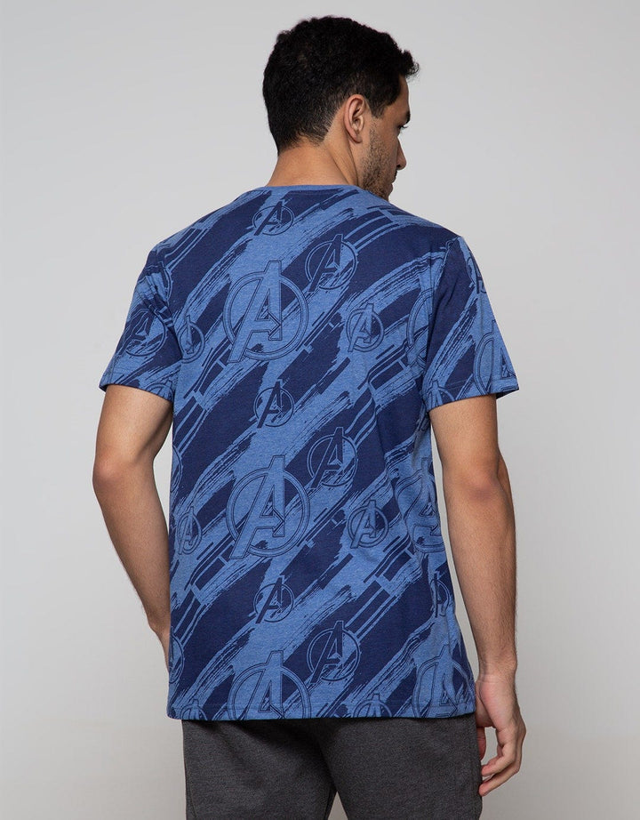 Marvel Avengers T-Shirt All Over Print Logo