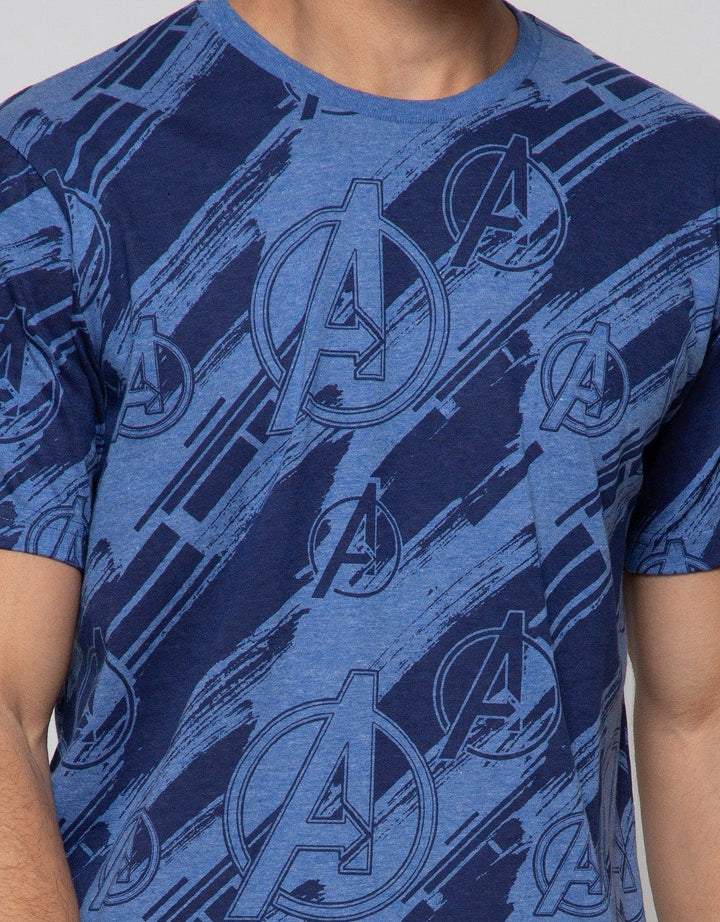 Marvel Avengers T-Shirt All Over Print Logo